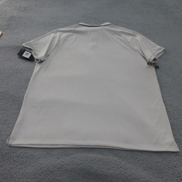 Nike Shirt Mens XXL Zonal Cooling Mesh Gray Striped Golf Polo NWT - Picture 2 of 13